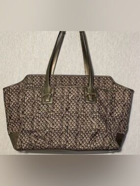 “COACH - TAYLOR” BRONZE SATEEN  SNAKE PRINT.